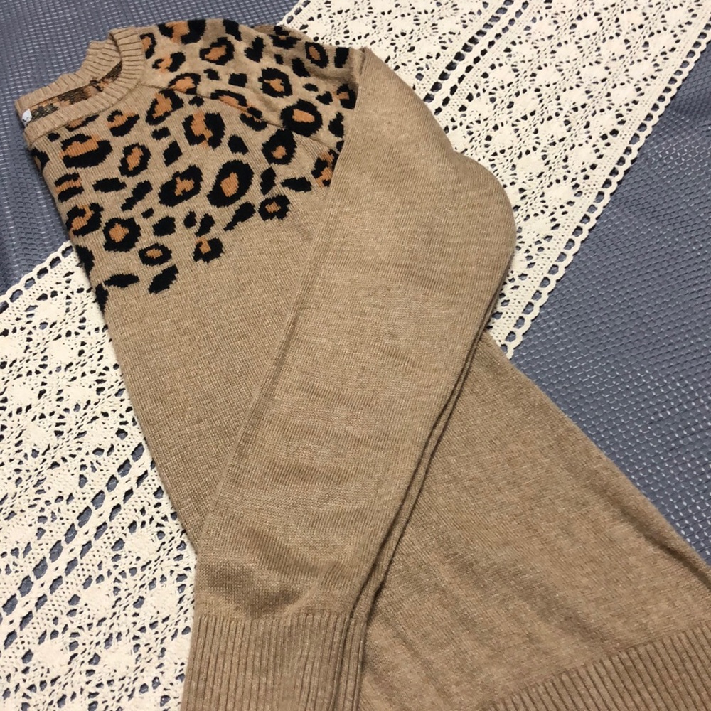 Leopard print sweater
